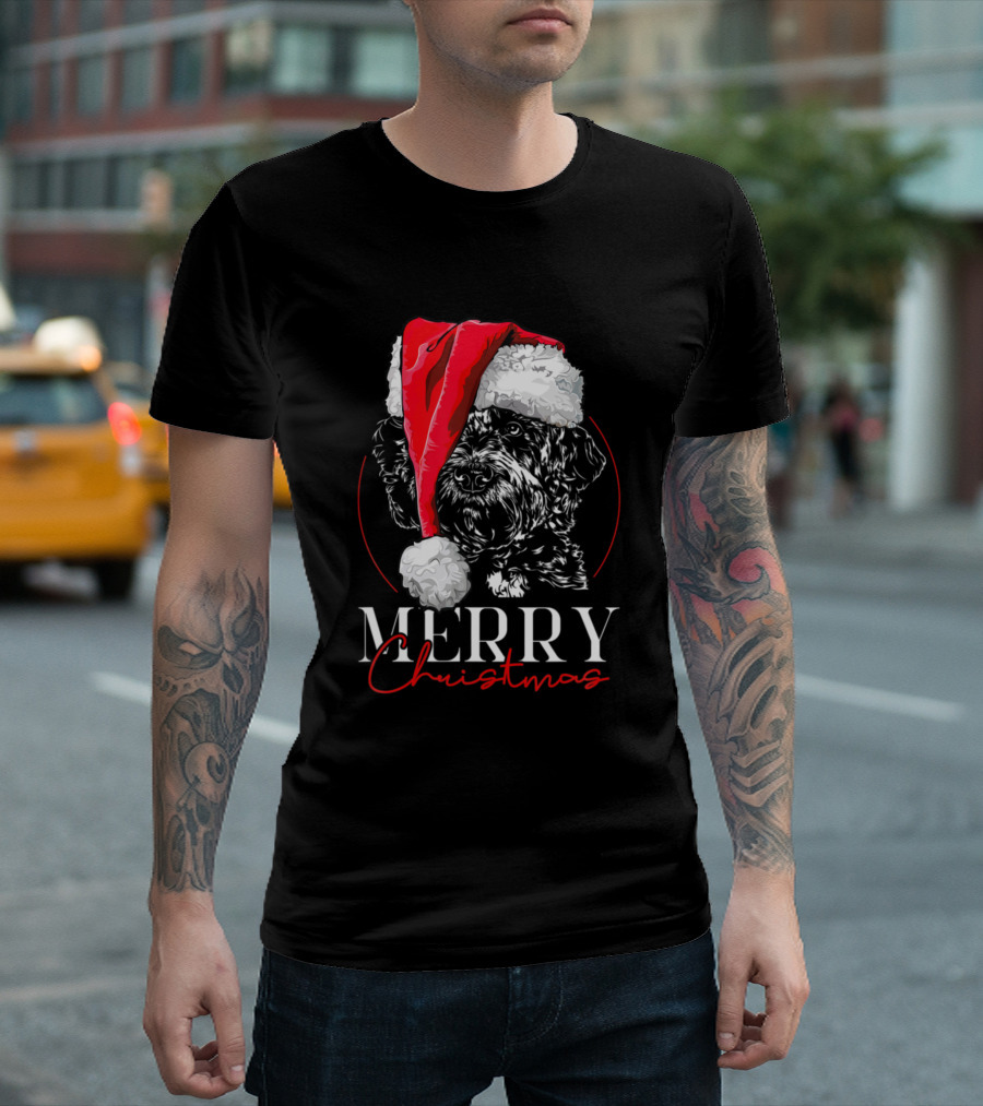 Merry Christmas Funny Santa Dog T-Shirt