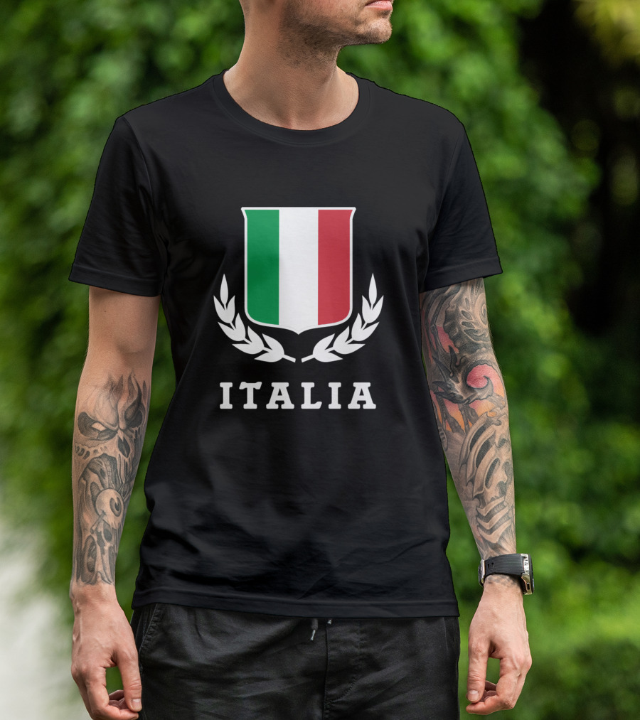 Italia Tricolor Emblem T-Shirt