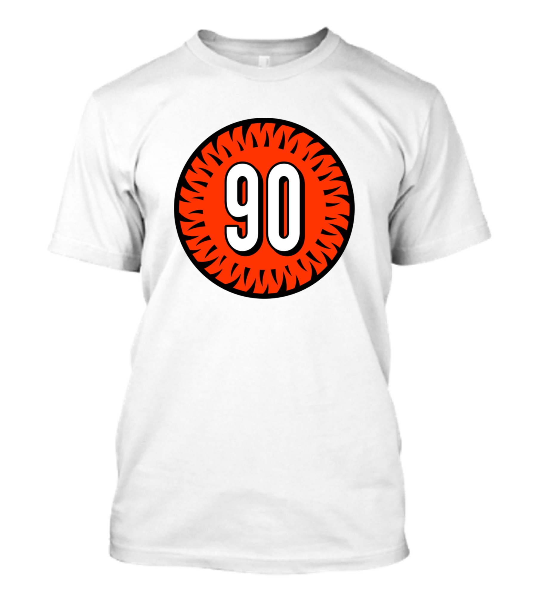 Khalid Kareem Number 90 Cincinnati Bengals Circular Emblem T-Shirt