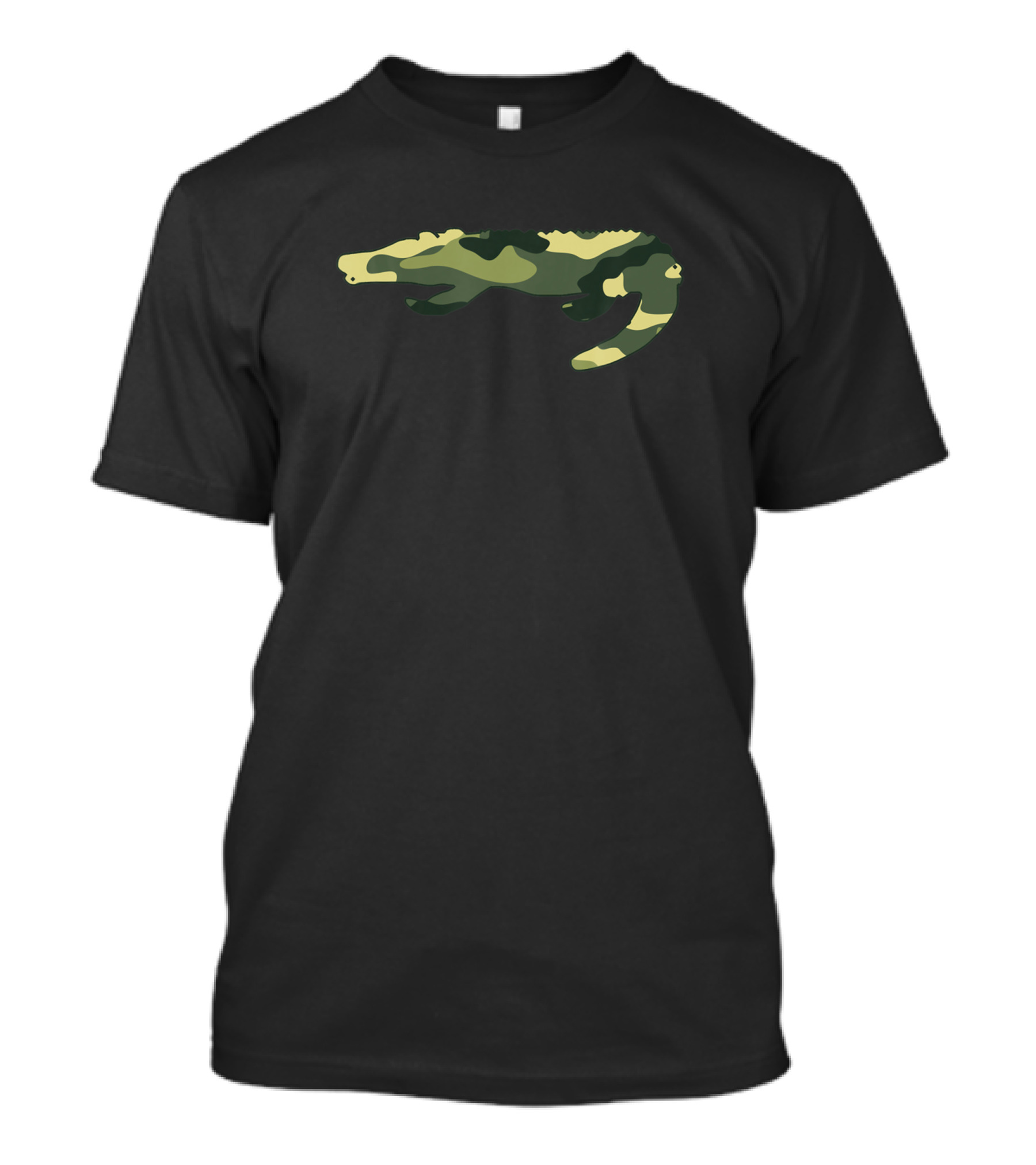Military Caiman Camo Animal Print Us Men T-Shirt