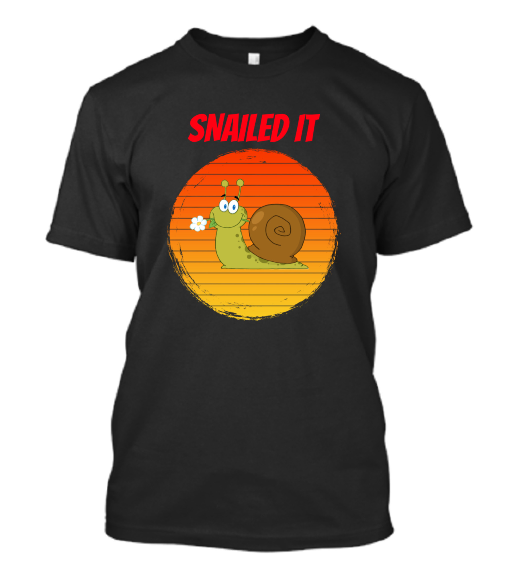 Snailed It Snail For People Who Land Snaills And Slugs T-Shirt