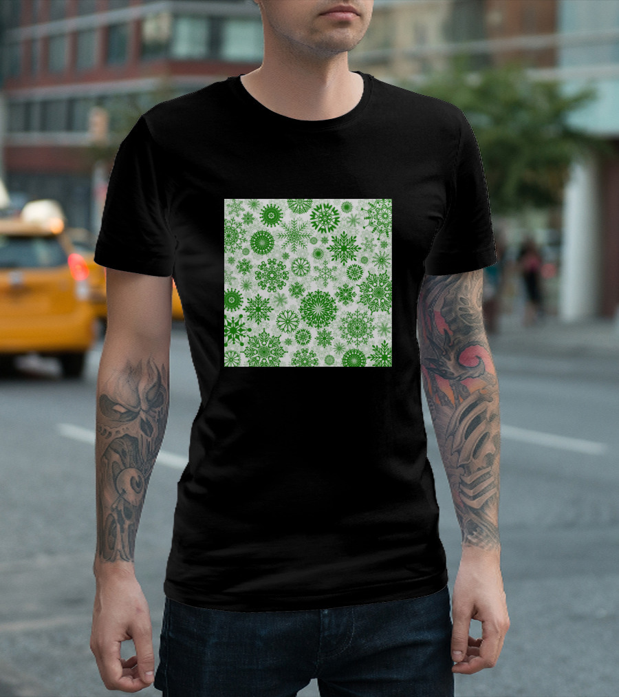 Snowflake Green T-Shirt