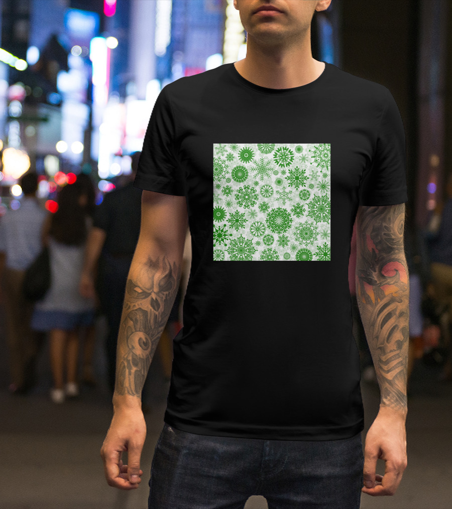 Snowflake Green T-Shirt