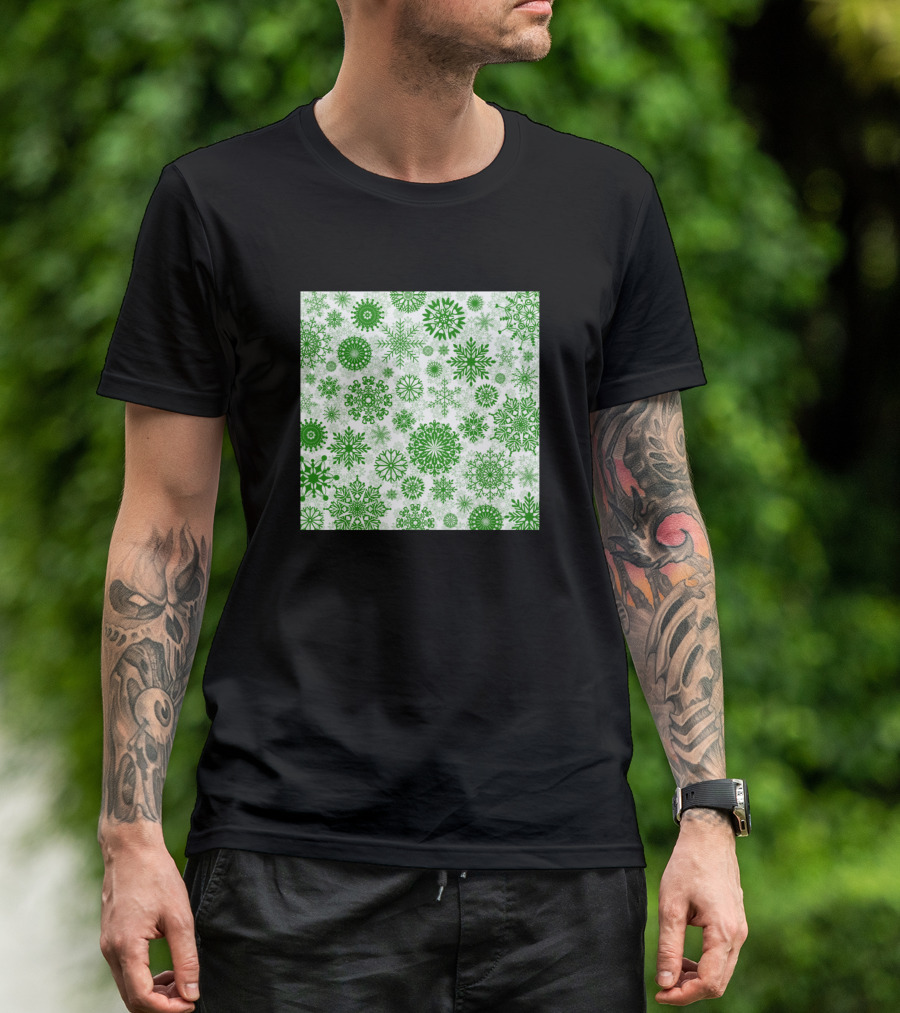Snowflake Green T-Shirt