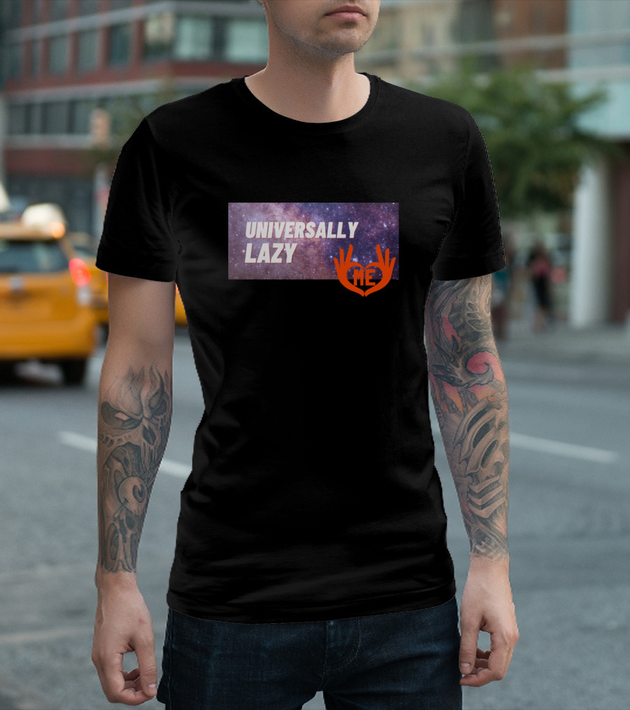 Universally Lazy Me Cosmic Space Hand T-Shirt