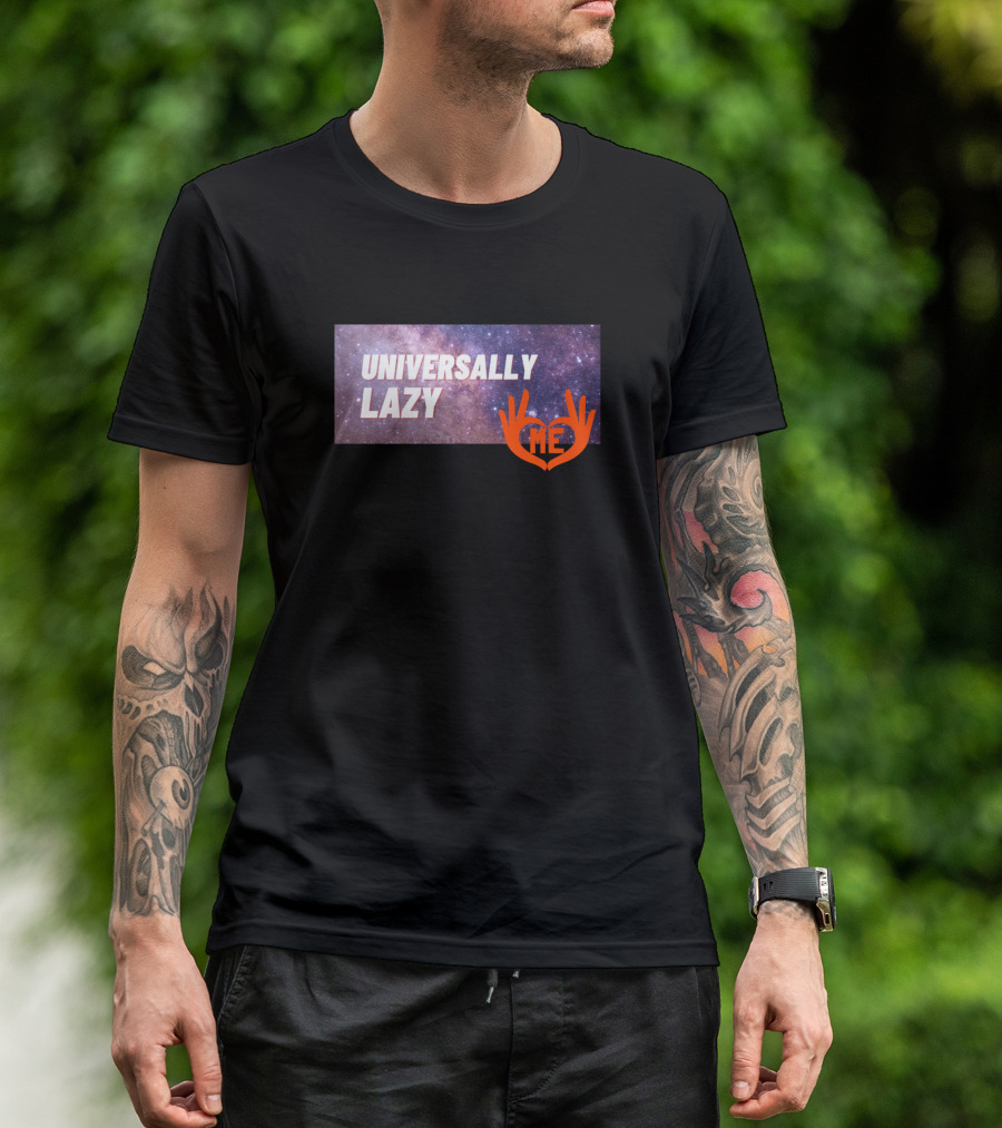 Universally Lazy Me Cosmic Space Hand T-Shirt