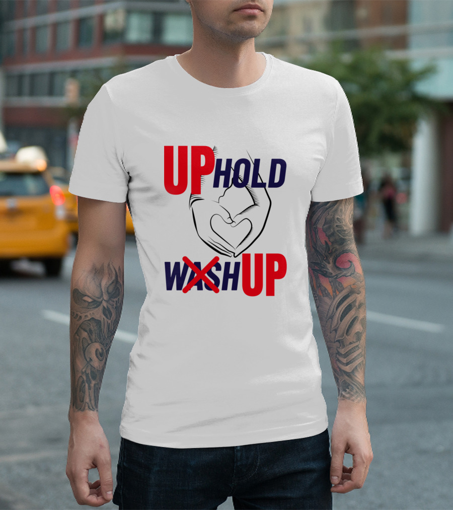UPHOLD Wash UP Hand Sign X T-Shirt