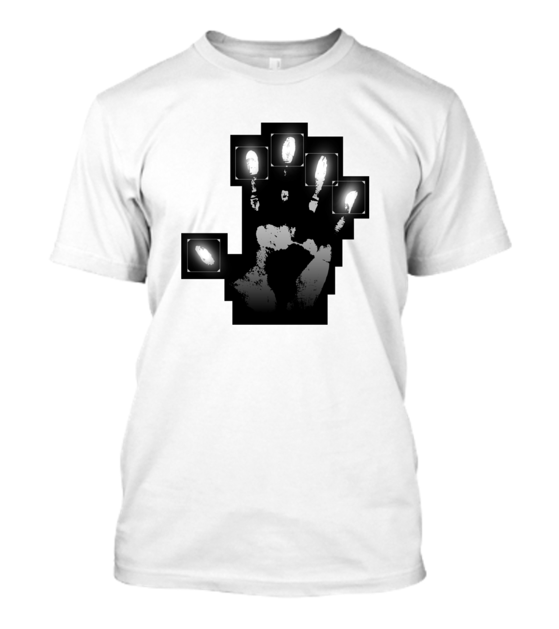 Biometric Hand Sensor Fingerprint Scan Technology T-Shirt