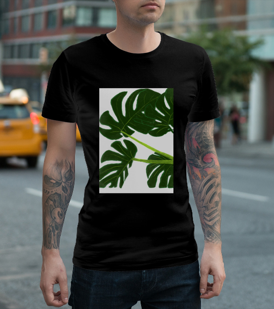 Daun Pepaya Tropical Green Plant Leaves T-Shirt