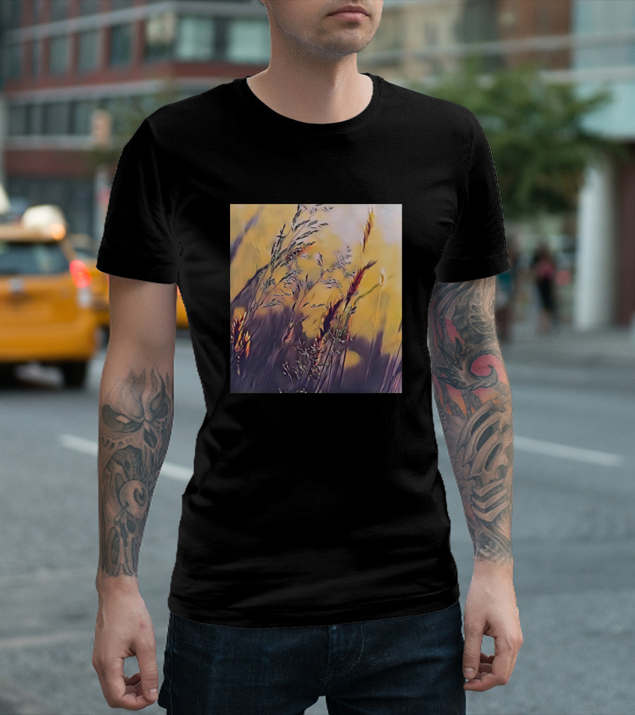 Flower Faded Nature Scene With Soft Focus And Warm Tones T-Shirt