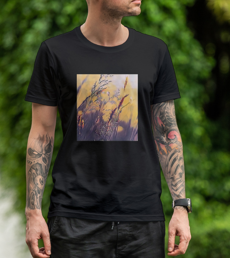 Flower Faded Nature Scene With Soft Focus And Warm Tones T-Shirt