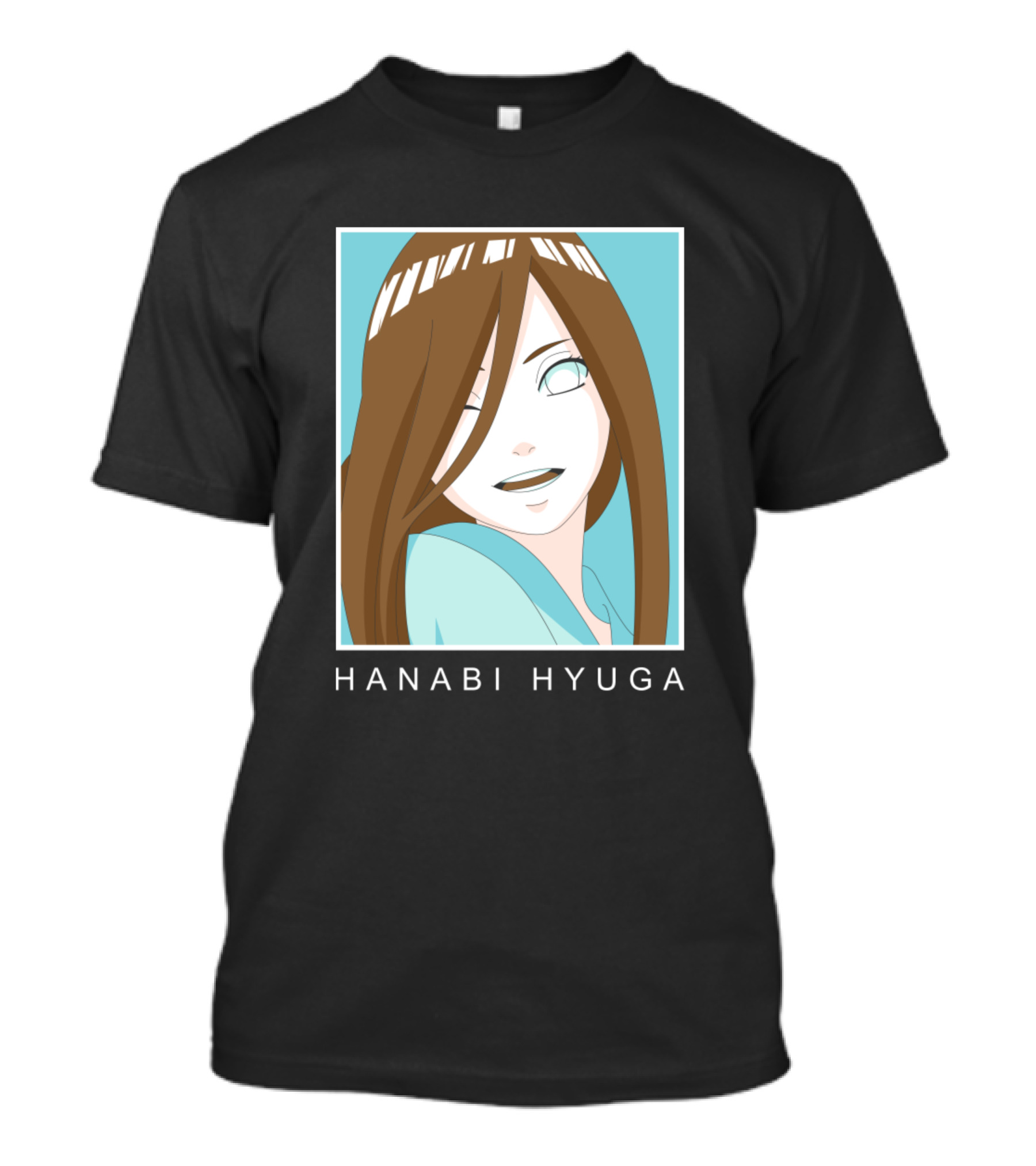 Hanabi Hyuga Byakugan Anime Character Manga T-Shirt