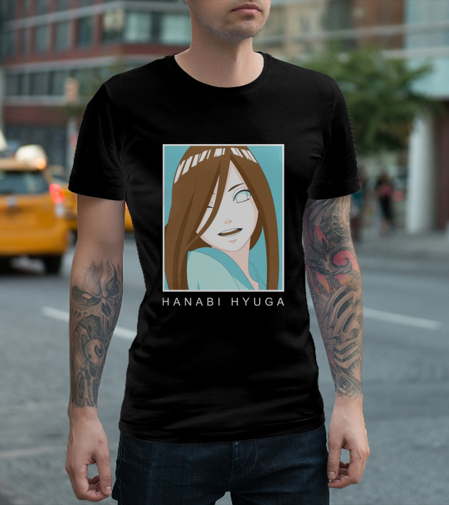 Hanabi Hyuga Byakugan Anime Character Manga T-Shirt
