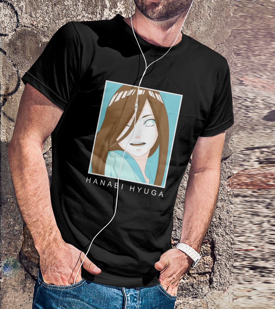 Hanabi Hyuga Byakugan Anime Character Manga T-Shirt