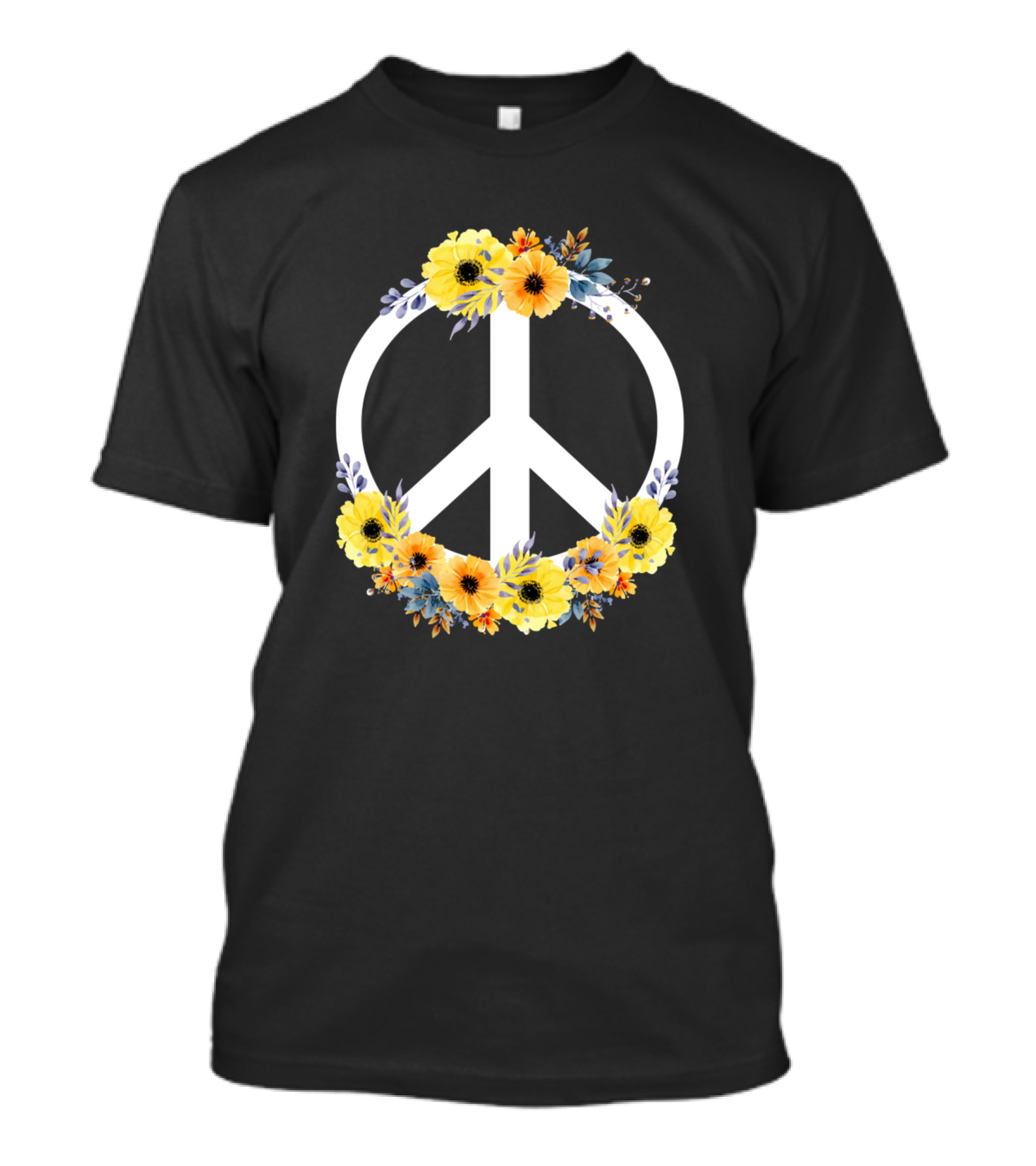 Hippie Peace Flower Symbol 60s 70s Costume T-Shirt