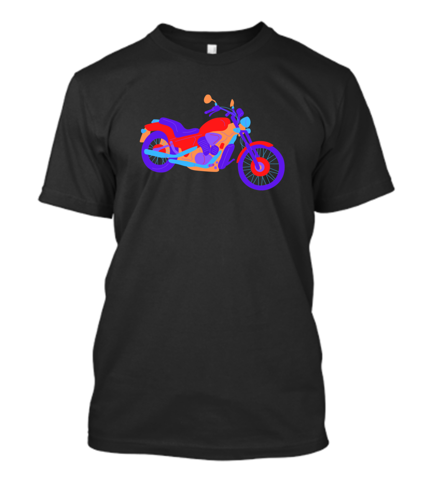 Motorcycle Neon Ride T-Shirt