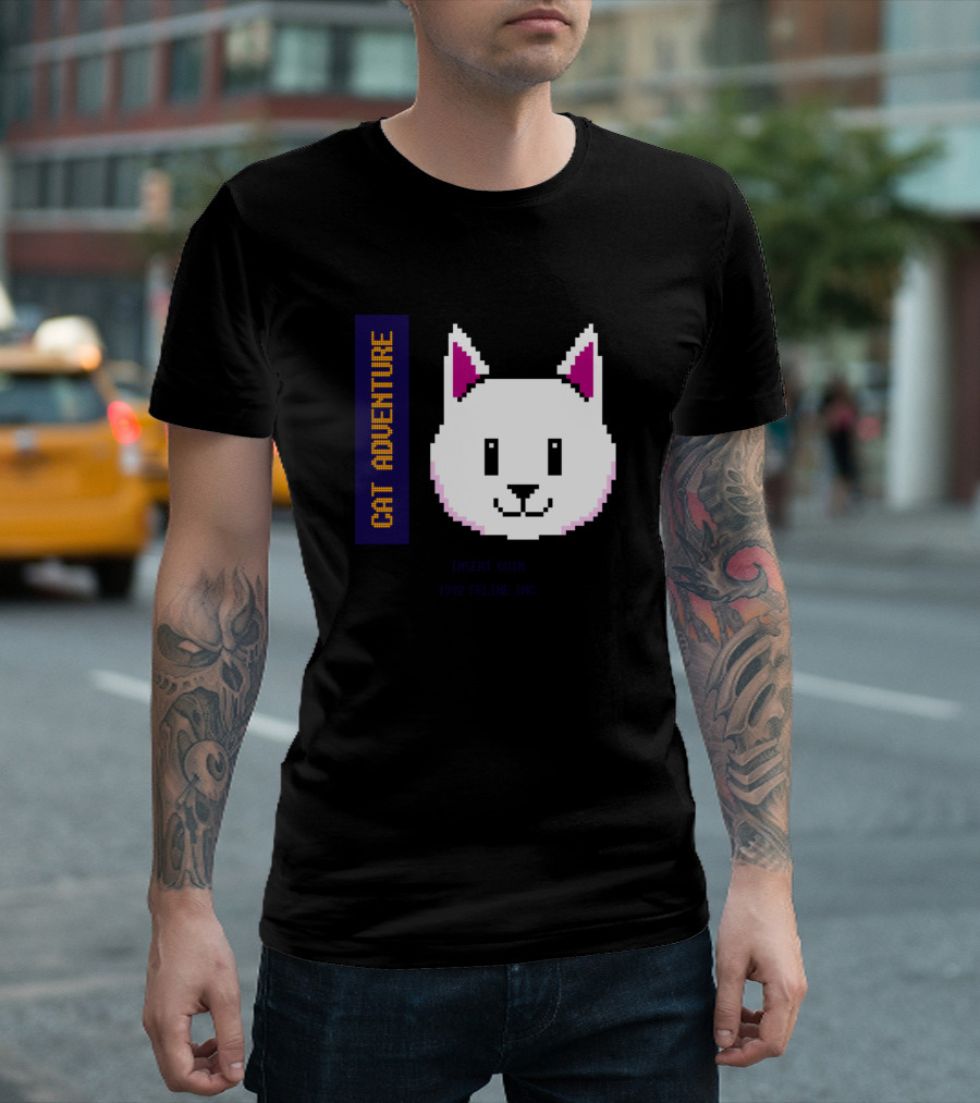 Cat Adventure Insert Coin 1992 Feline Inc T-Shirt