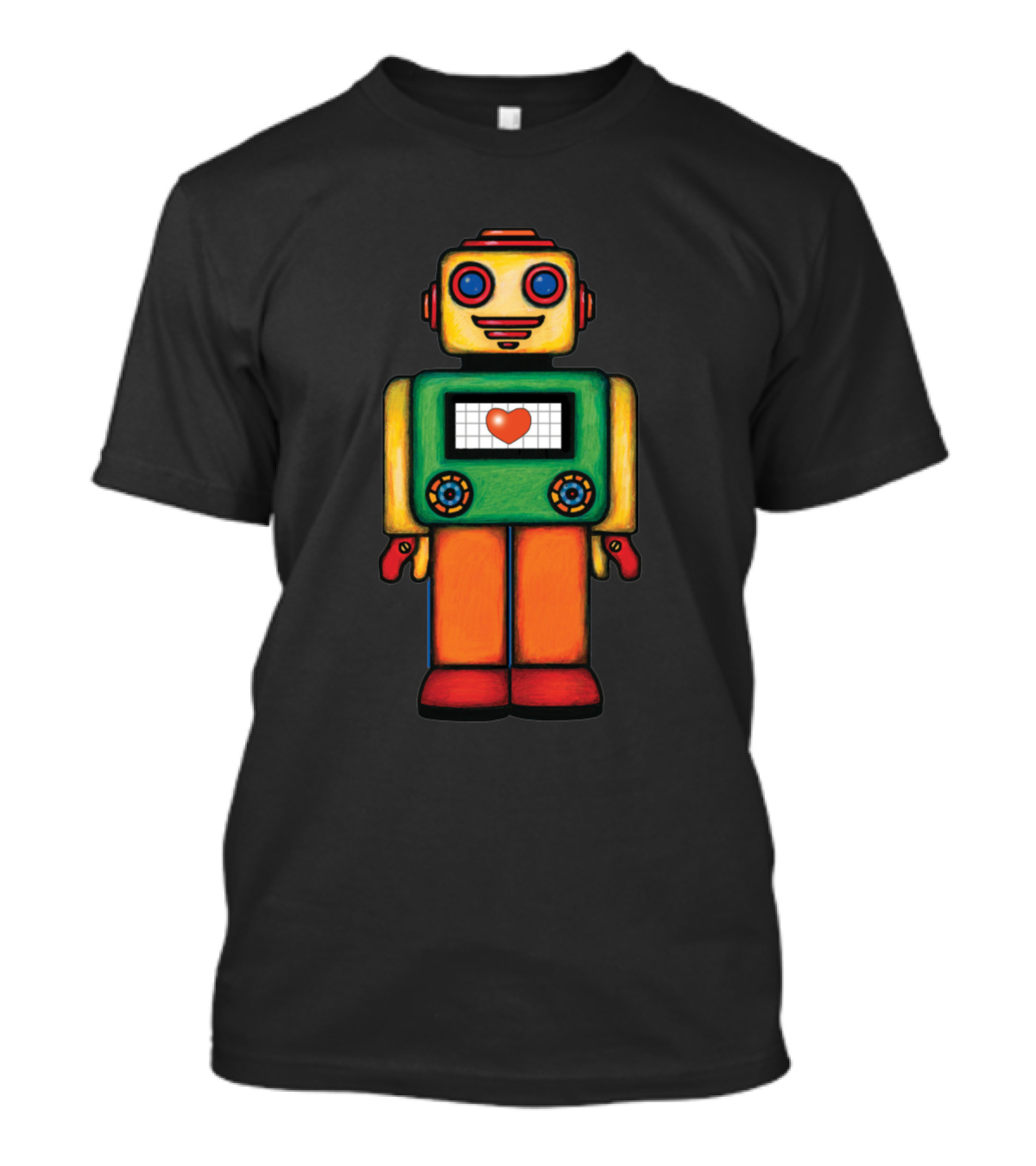 Cute Robot With Heart T-Shirt