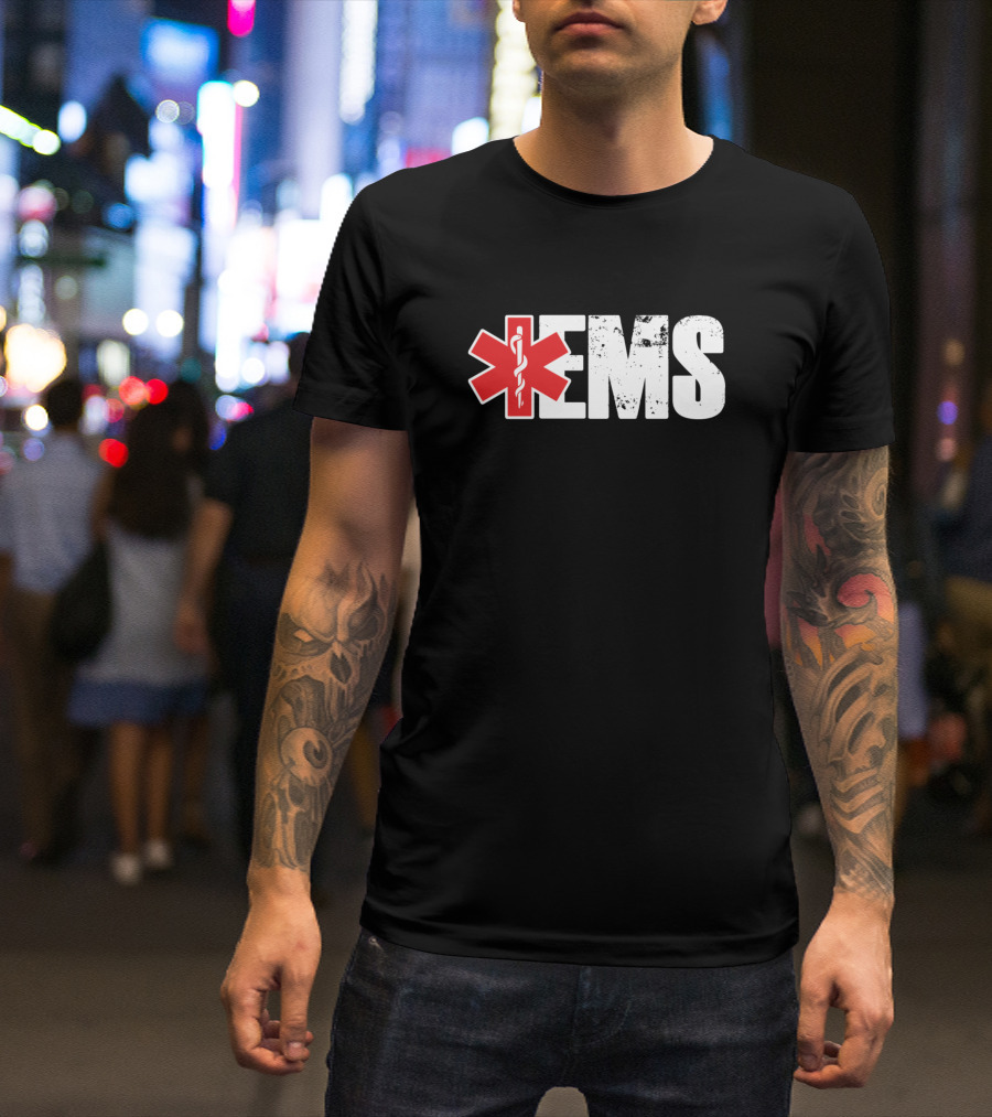 EMS Paramedic Caduceus EMT Doctor Nurse Medicine Star Of Life T-Shirt