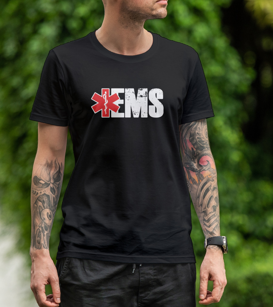 EMS Paramedic Caduceus EMT Doctor Nurse Medicine Star Of Life T-Shirt
