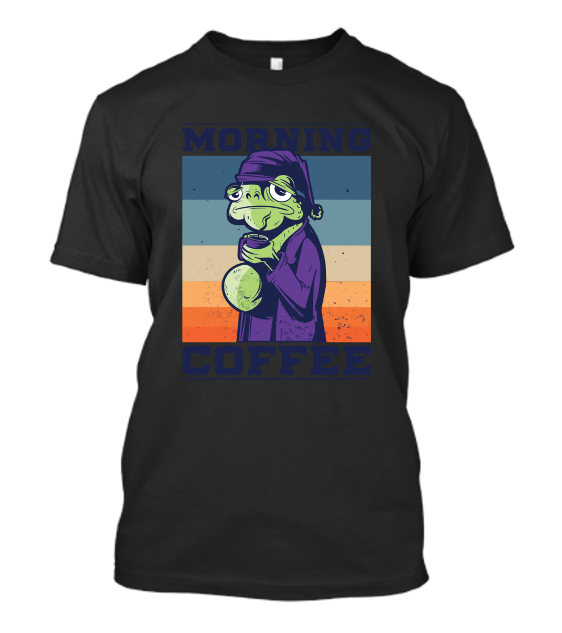 Morning Coffee Funny Frog Meme Frog Memes T-Shirt