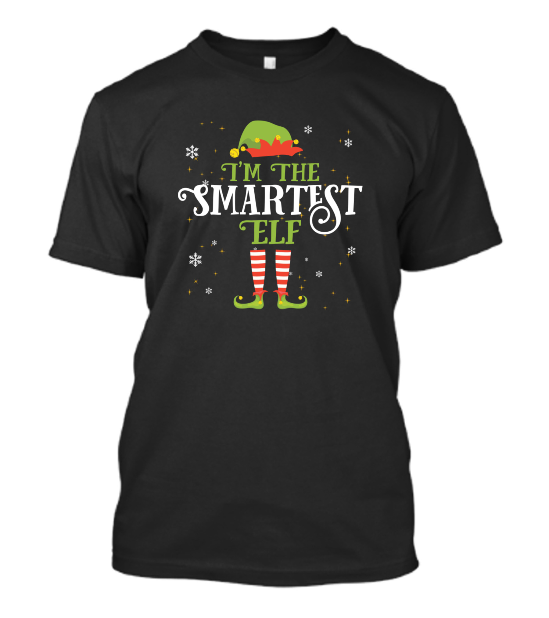 I'm The Smartest Elf Christmas Family Holiday Idea Xmas T-Shirt