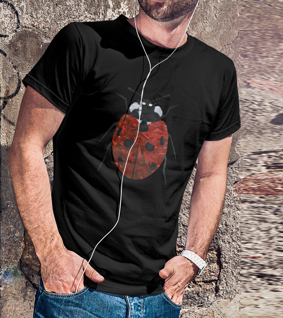 Ladybird Beetle Black And Red T-Shirt