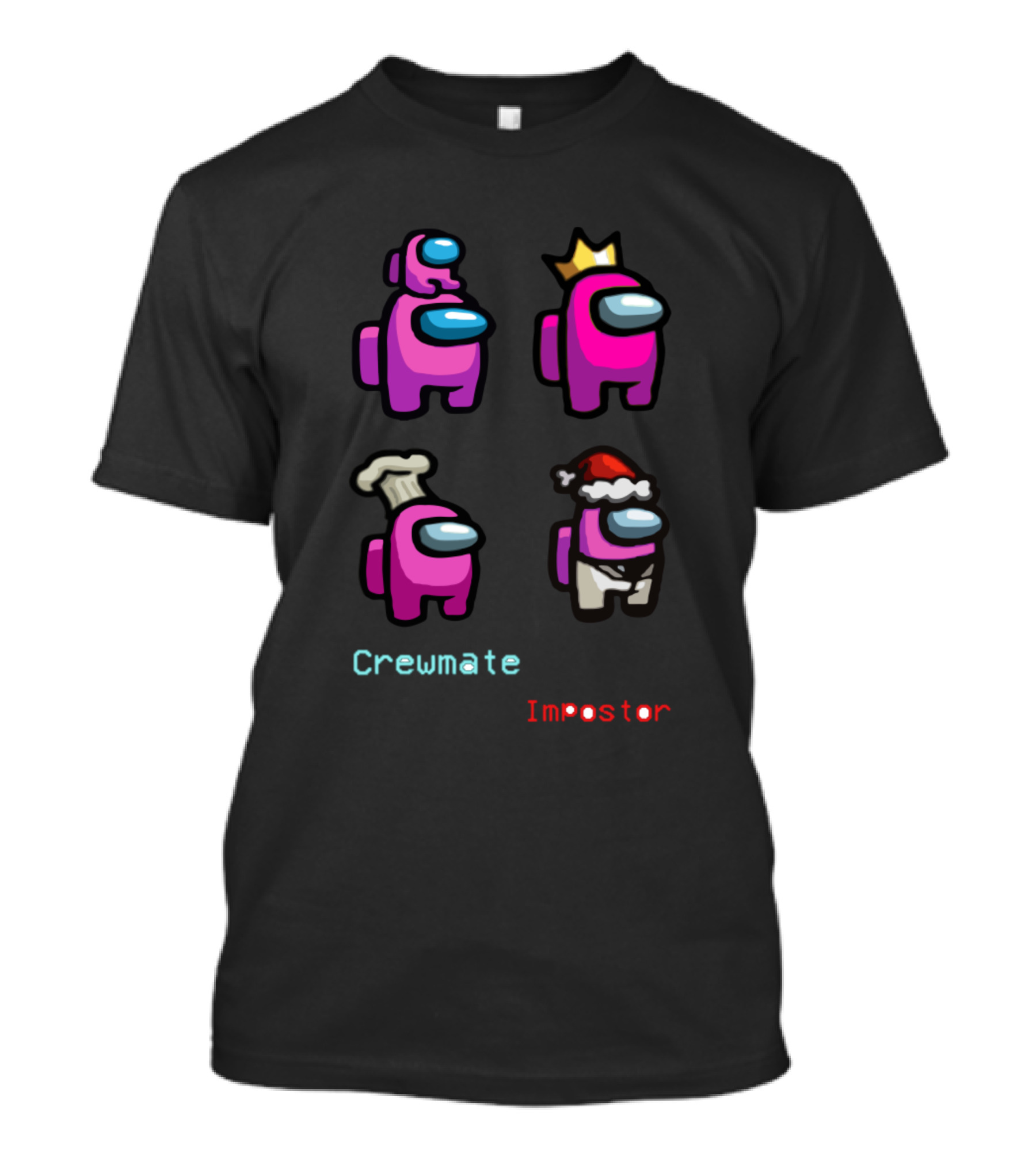 Crewmate Impostor Pink Among Us Characters Pack T-Shirt