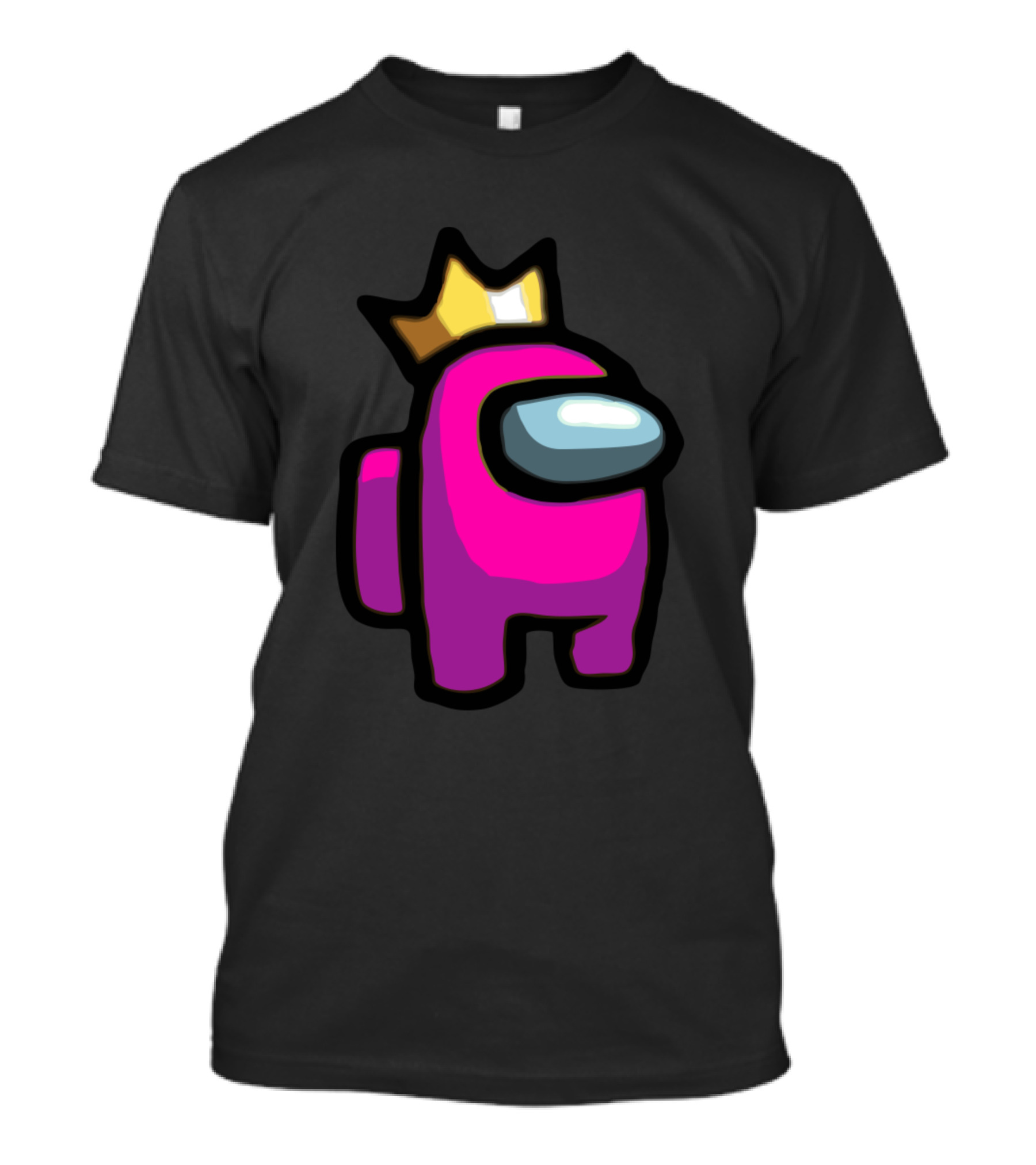 Among Us Pink Crewmate With Crown T-Shirt