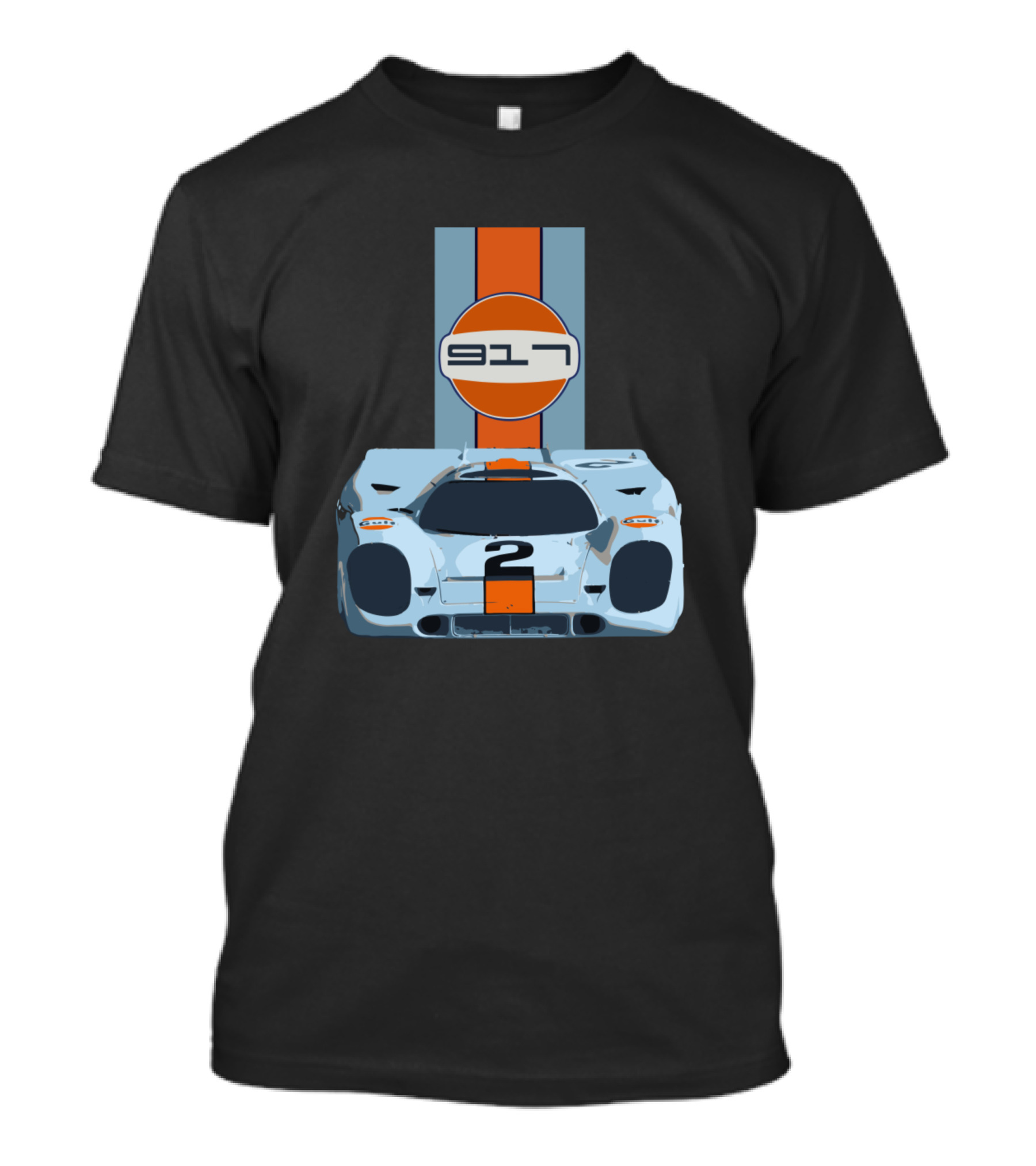 Retro Livery Le Mans 917 Gulf Racing T-Shirt