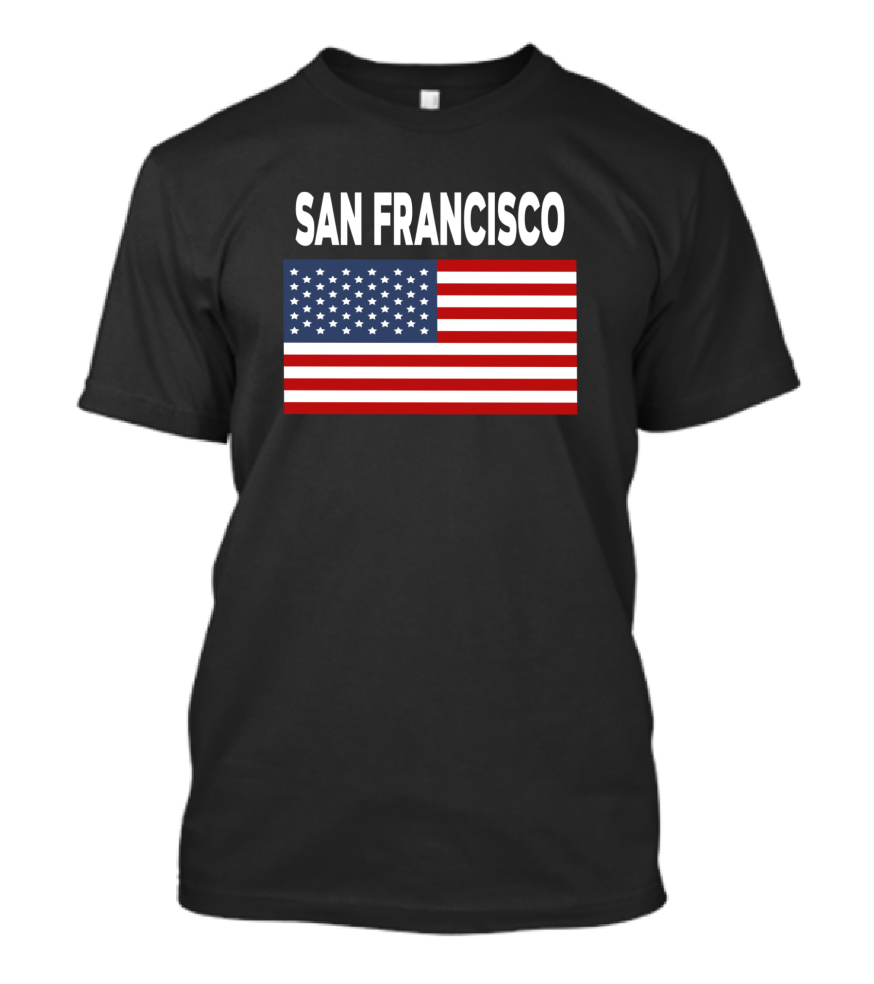 San Francisco American Flag Classic USA T-Shirt