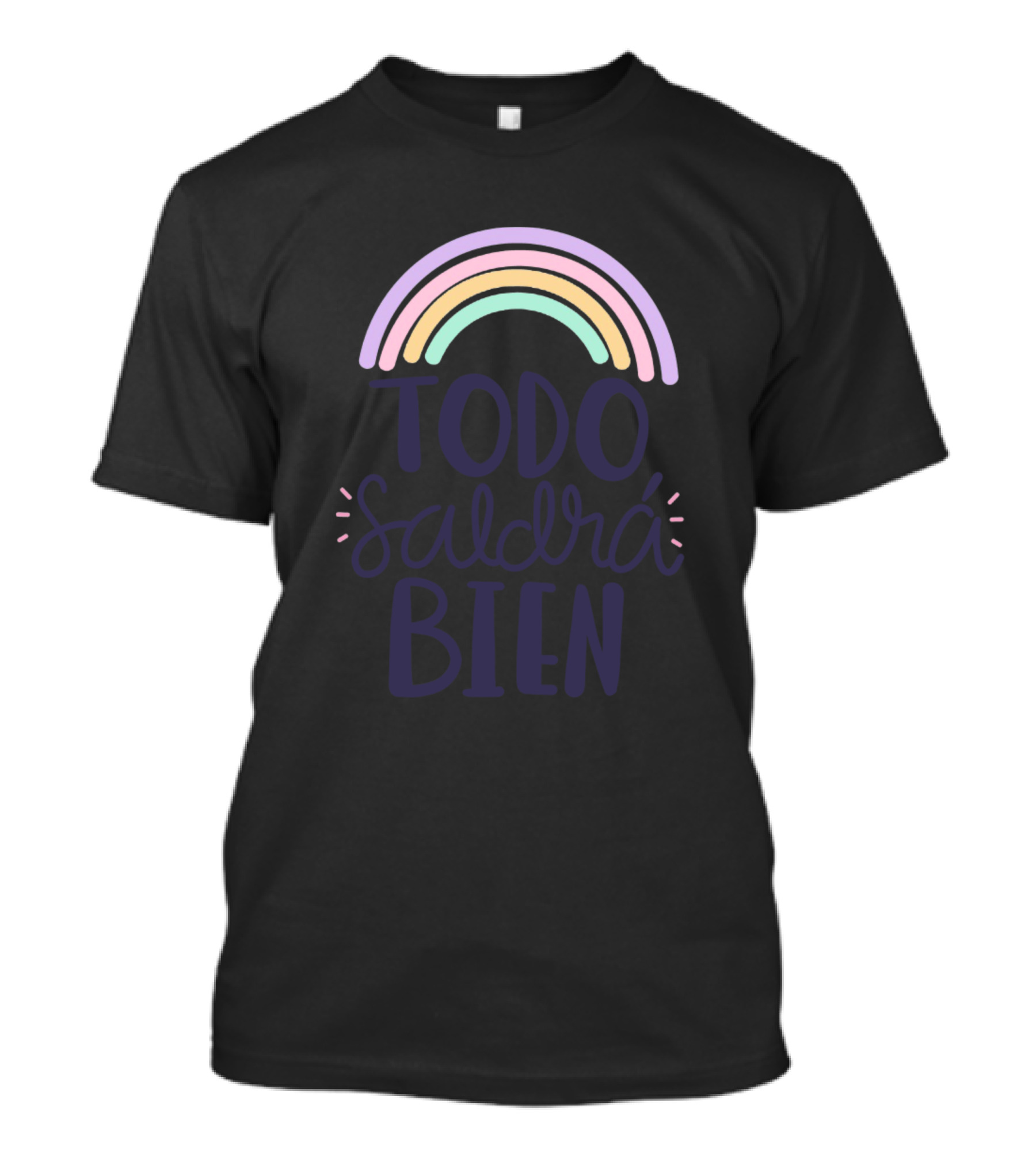 Todo Saldrá Bien Lettering Rainbow T-Shirt