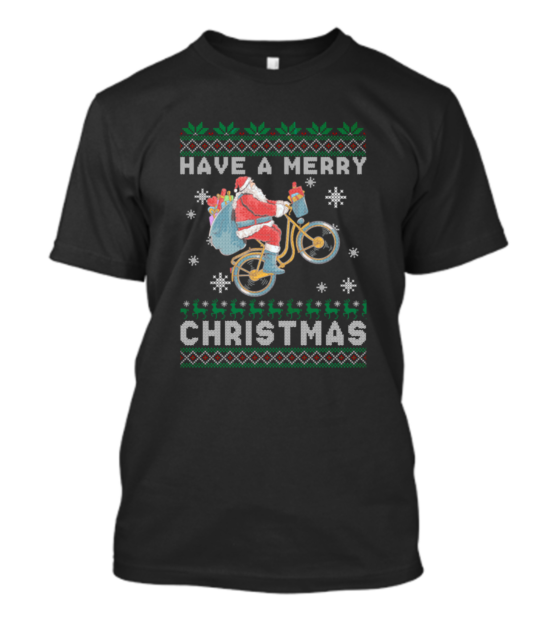 Have A Merry Christmas Santa Bike Ride T-Shirt