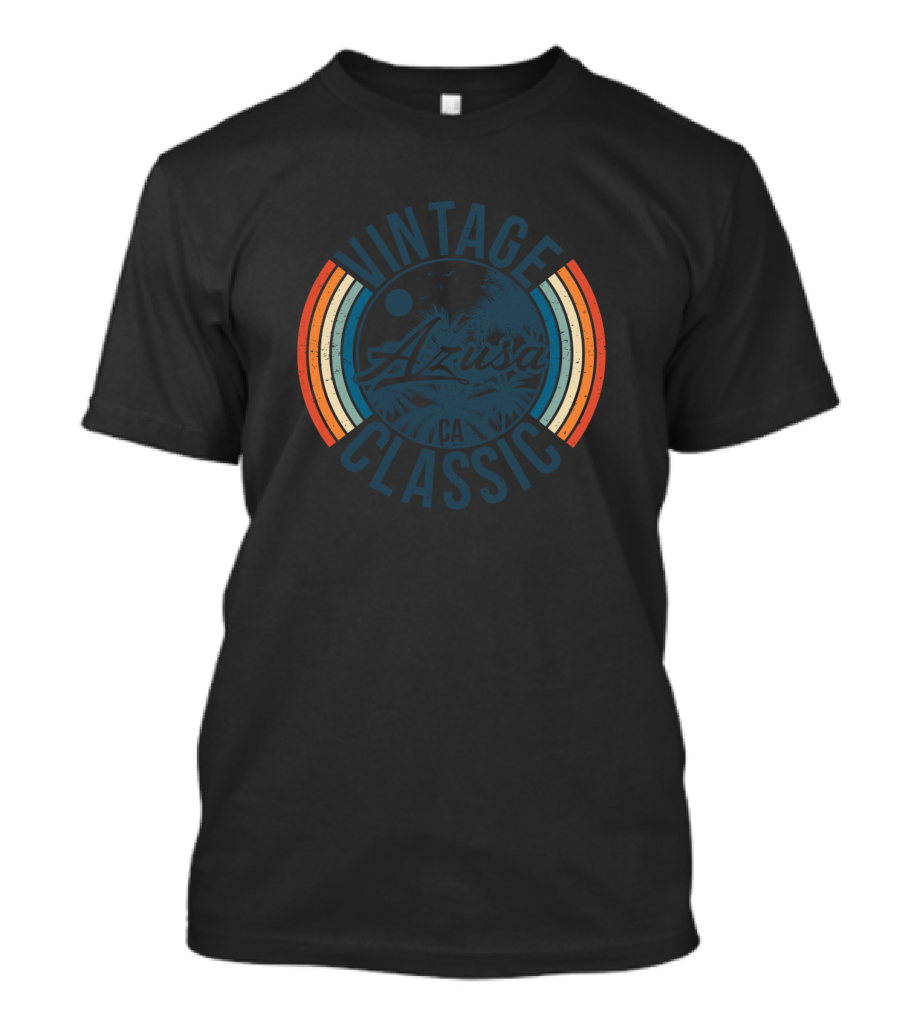 Vintage Classic Azusa CA Retro Circle T-Shirt