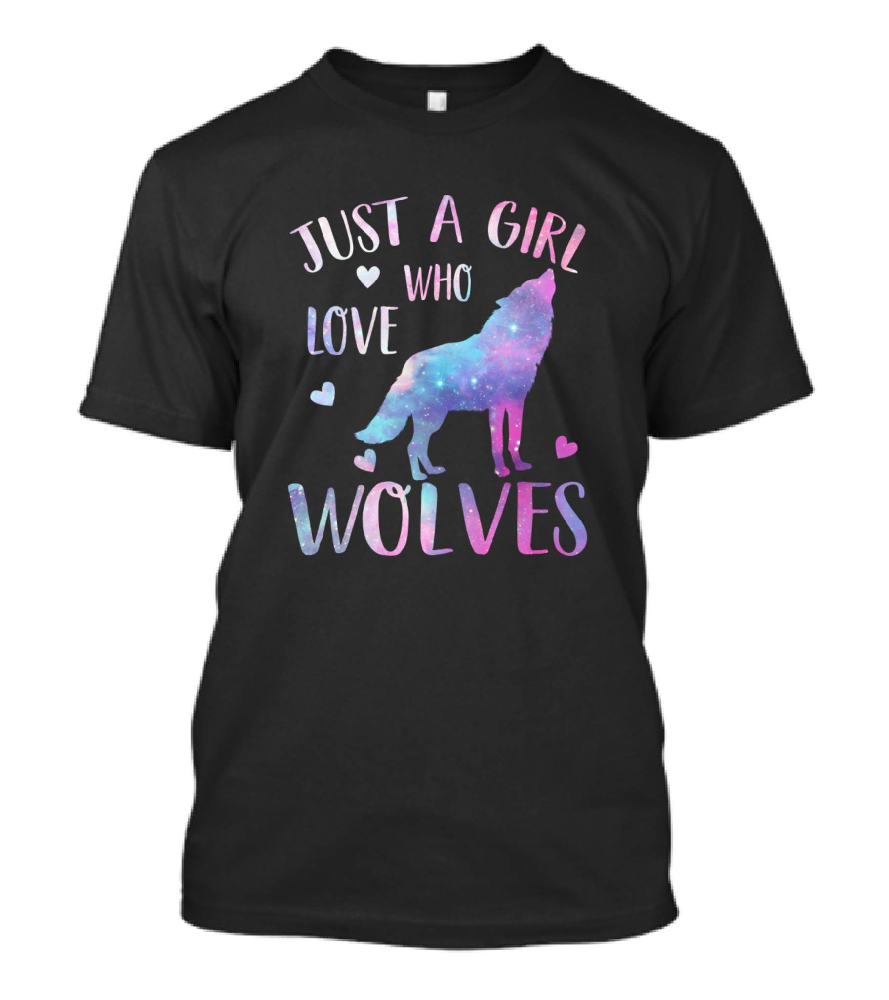 Just A Girl Who Love Wolves Cute Wolf Lover Teen T-Shirt