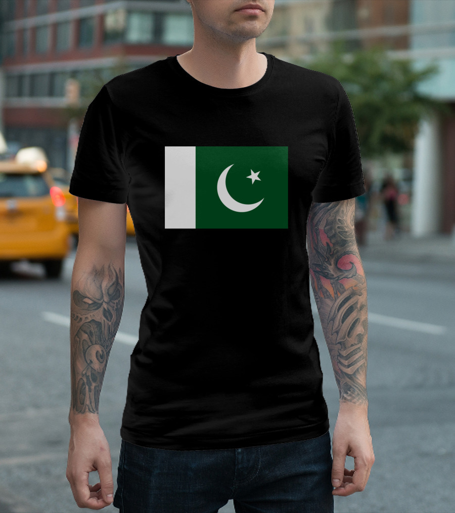Pakistan Flag with Crescent and Star T-Shirt