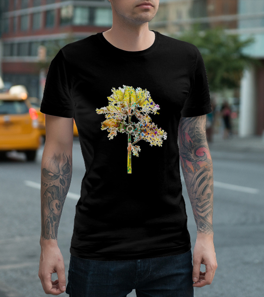 Tree 425 Colorful Abstract Botanical T-Shirt