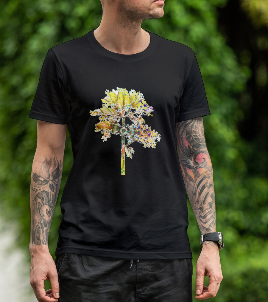 Tree 425 Colorful Abstract Botanical T-Shirt