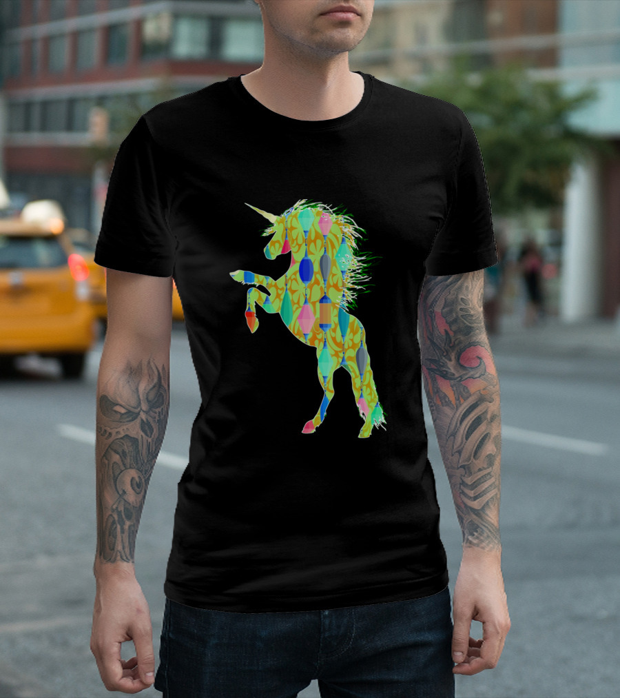 Unicorn 242 Vibrant Geometric T-Shirt