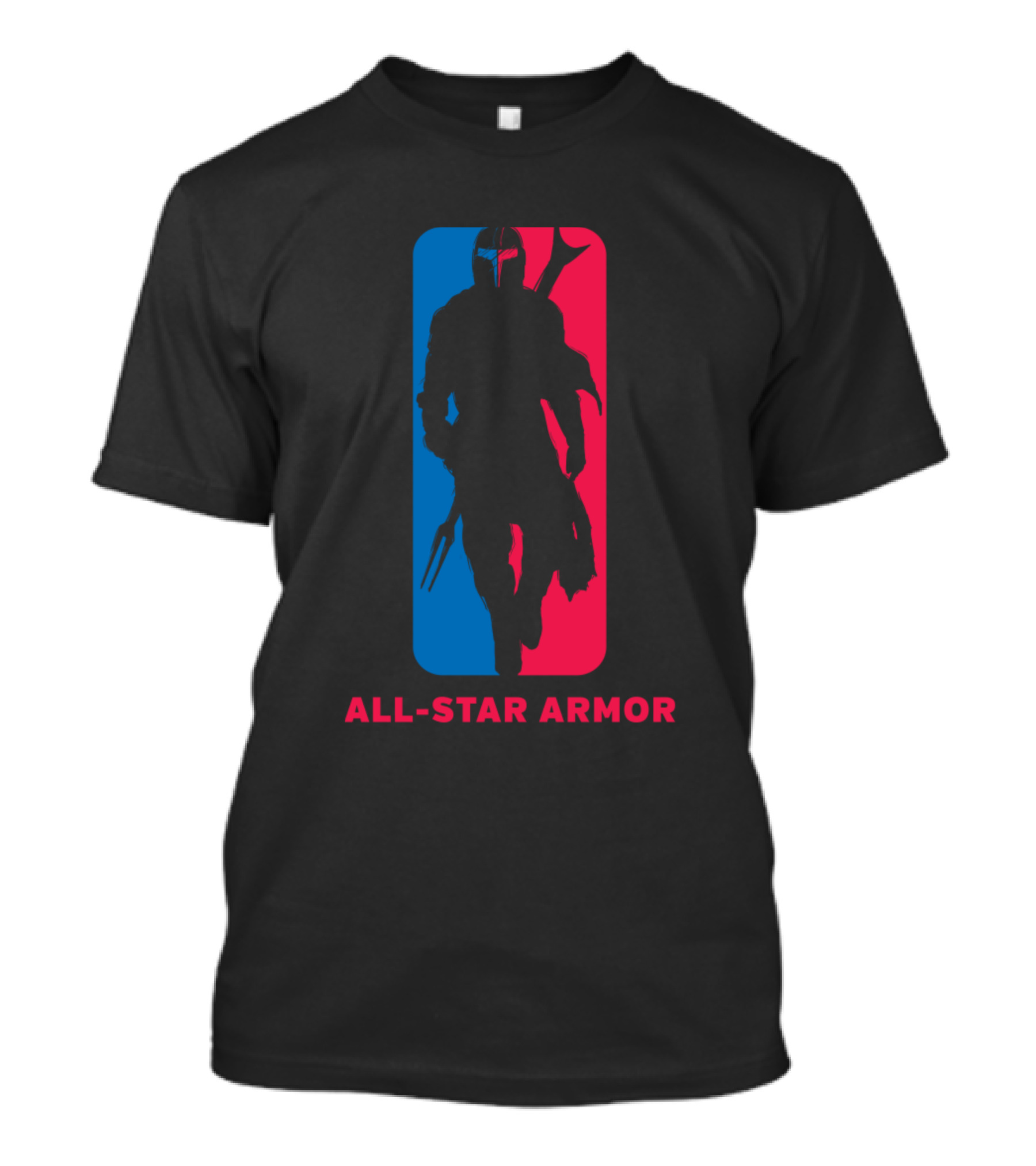All Star Armor Silhouette Red Blue Emblem T-Shirt
