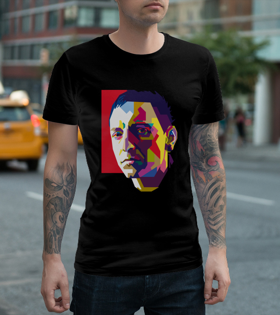 Chester Bennington Colorful Portrait T-Shirt