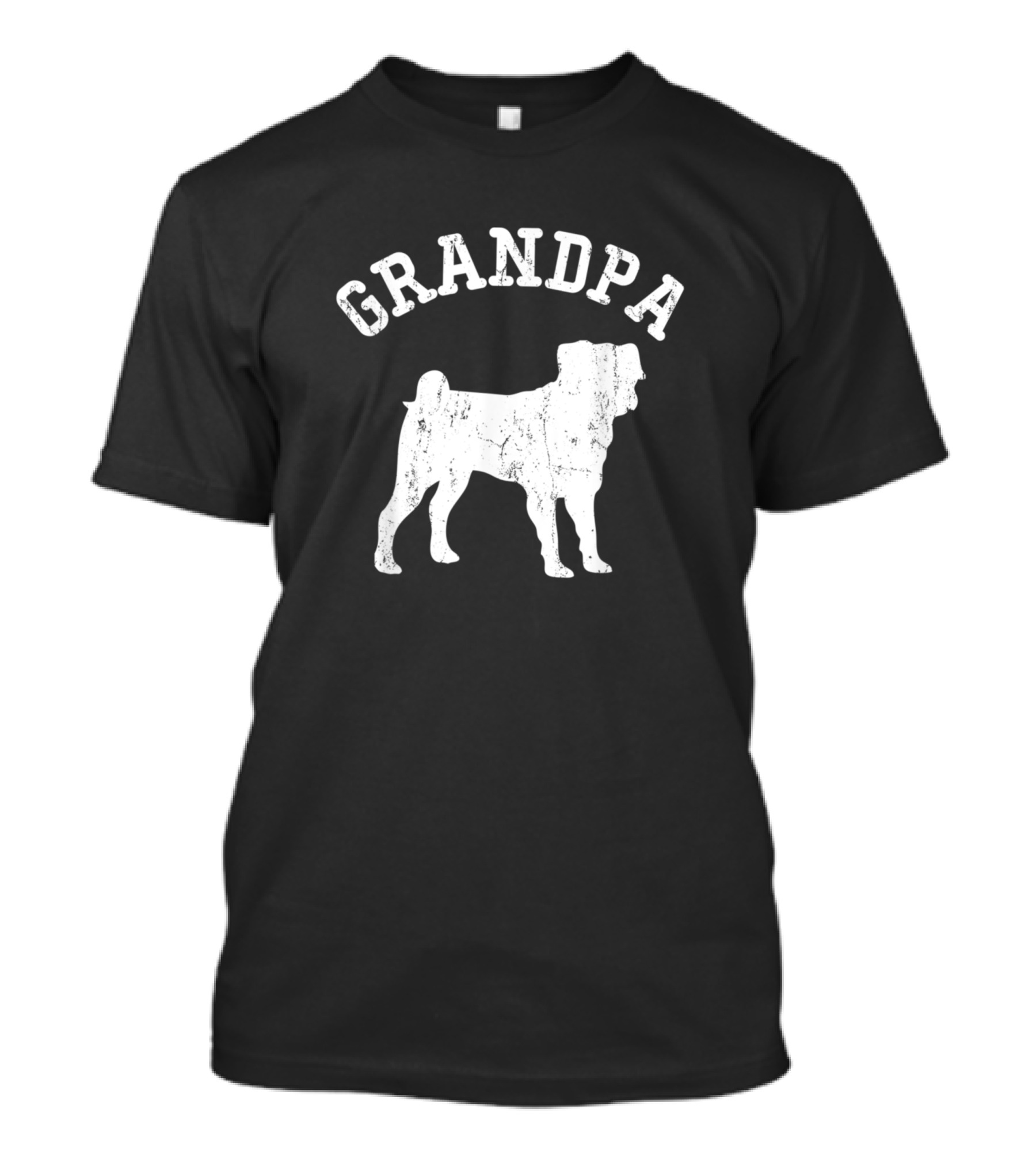 GRANDPA PUG Retro Dog T-Shirt