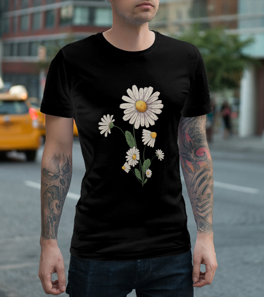 Marguerites Daisy Spring Summer Vacation Travel Blossom T-Shirt