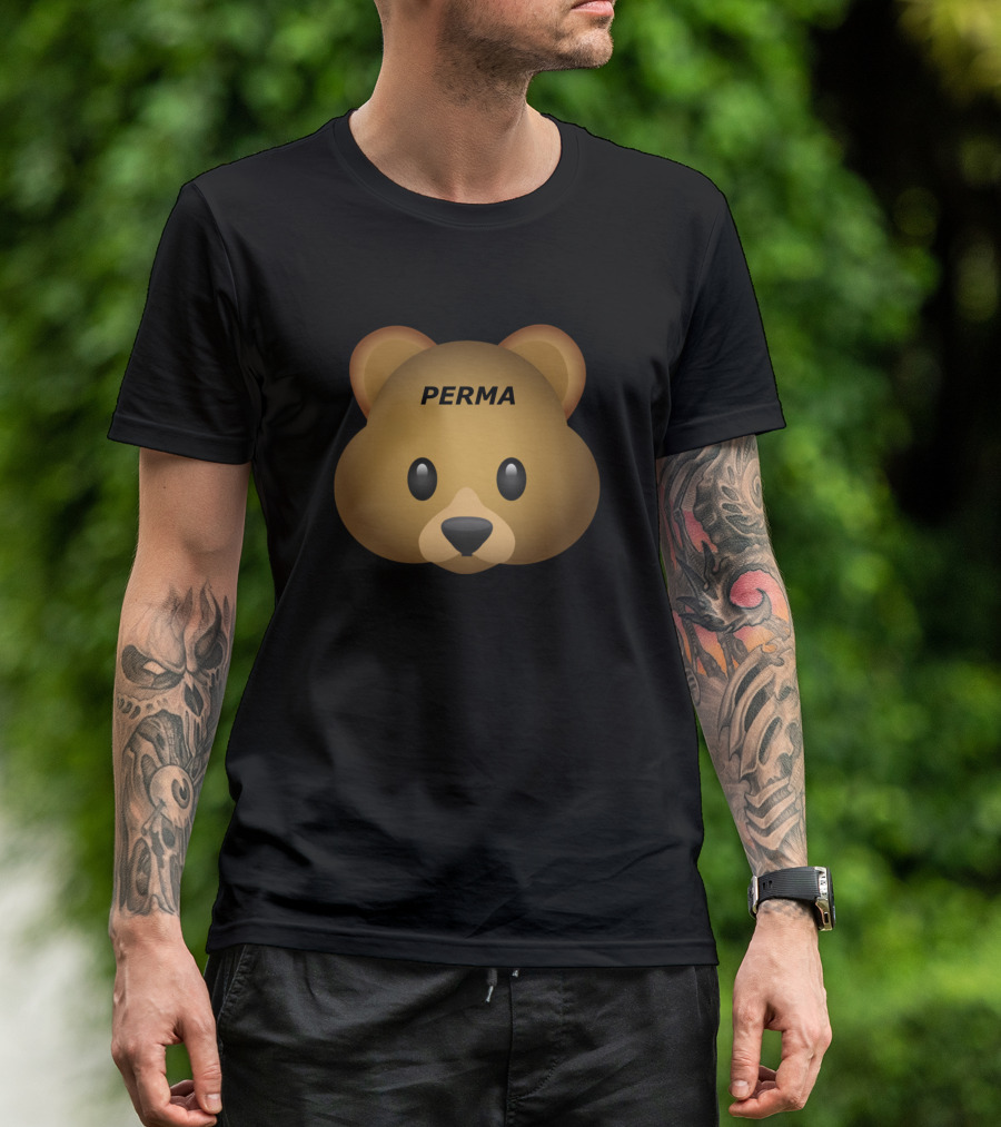 Perma Bear Emoji Face T-Shirt