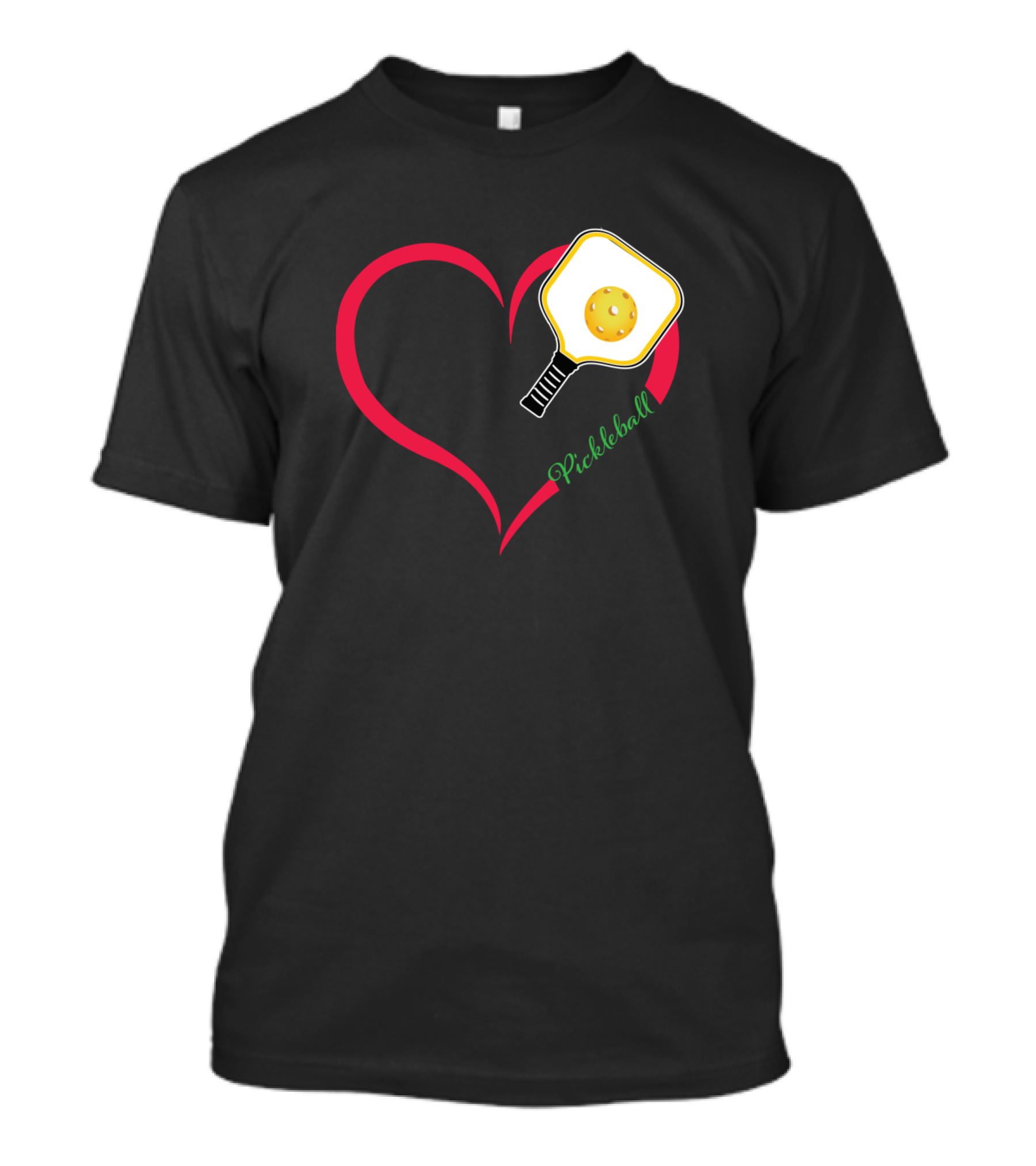 Pickleball Paddle With Heart T-Shirt