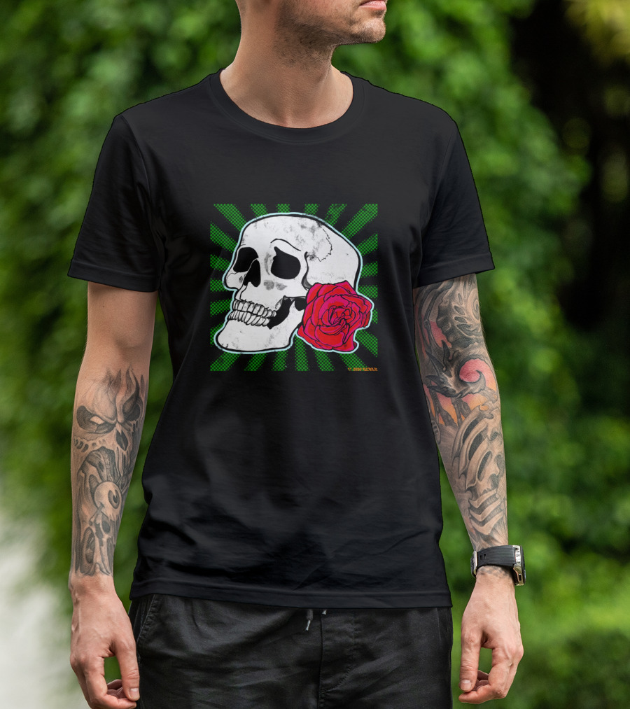 Traditional Skull And Rose Tattoo Sugimura 2009 T-Shirt