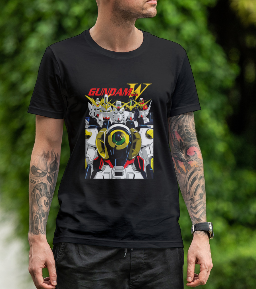 Mobile Suit Gundam Wing Mecha Compilation T-Shirt
