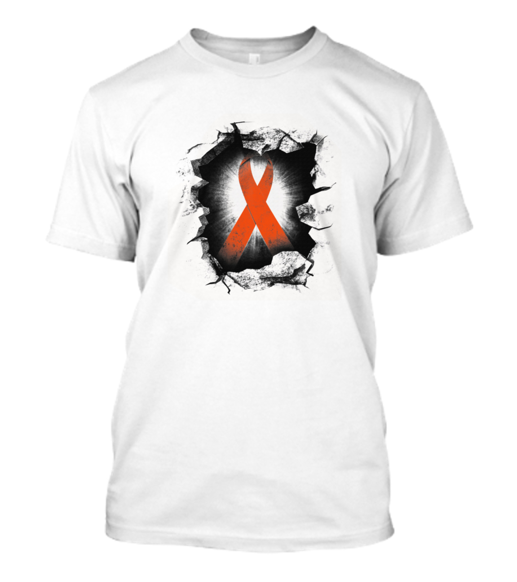 Breakthrough CHD Awareness Orange Ribbon Warrior T-Shirt