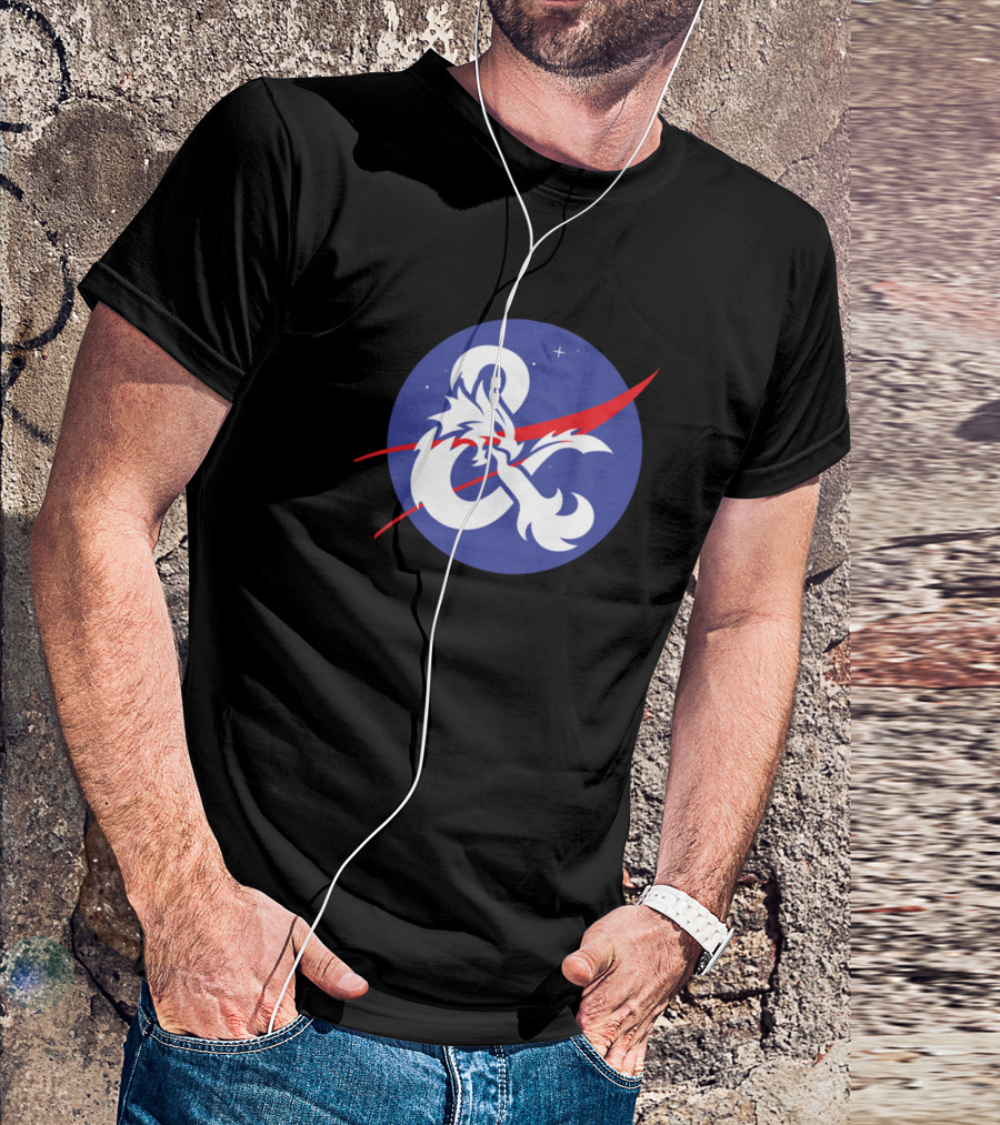 Dungeons And Dragons NASA Dragon Ampersand T-Shirt