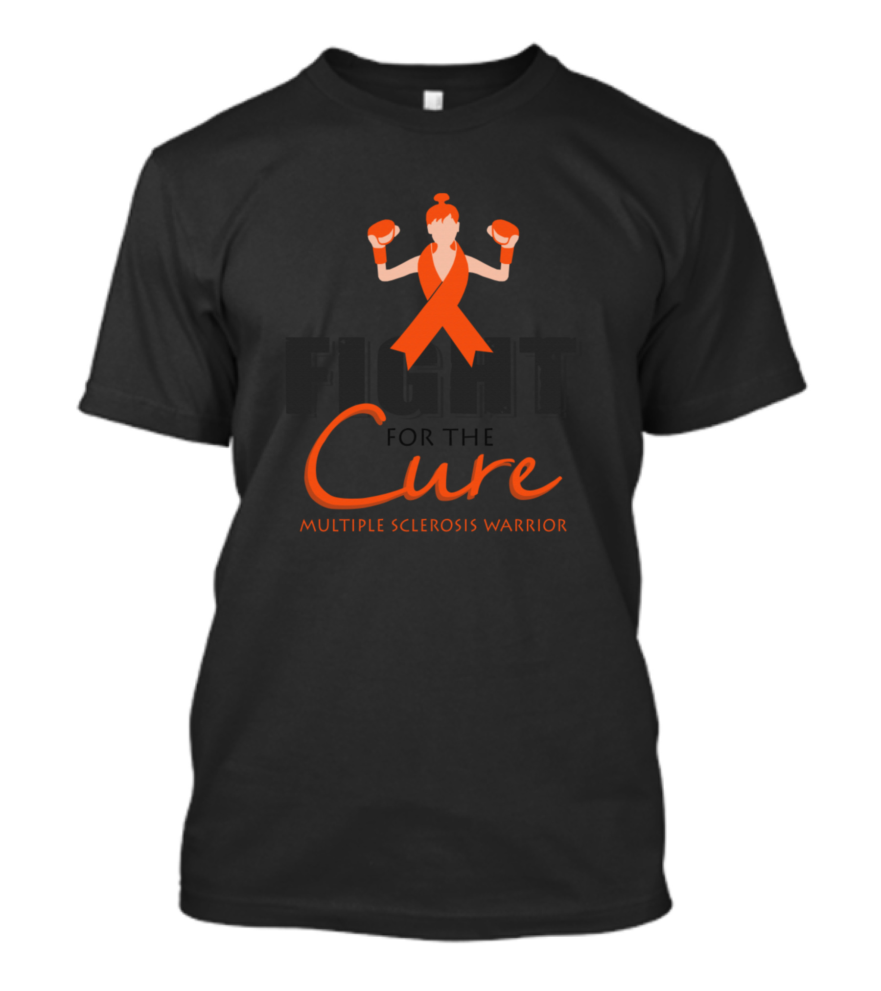 Fight For The Cure Multiple Sclerosis Warrior Ribbon Boxing T-Shirt
